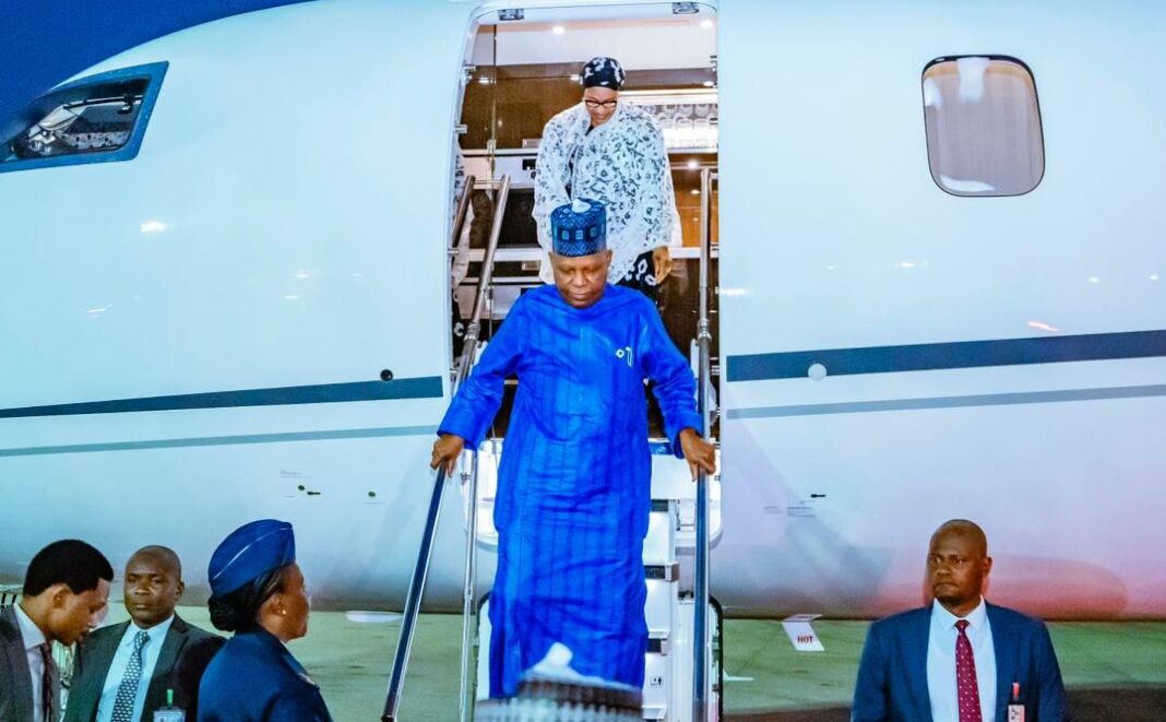 Shettima Returns to Abuja from AU Summit in Ethiopia